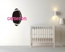 Rugby Customized Name Cartoon Decal For Nursery